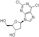 2,6-Dichloropurine-2'-deoxyriboside molecular structure (CAS 37390-66-2)