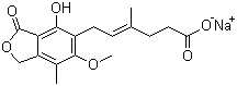 structure of CAS# 37415-62-6, Sodium mycophenolate;Mycophenolic acid monosodium salt
