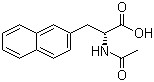 结构式 CAS# 37440-01-0, (R)-N-乙酰基-beta-萘基丙氨酸; (R)-2-乙酰氨基-3-(萘-2-基)丙酸