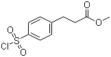 Methyl 3-(4-chlorosulfonyl)phenylpropionate molecular structure (CAS 374537-95-8)