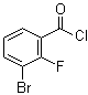 3-Bromo-2-fluorobenzoyl chloride molecular structure (CAS 374554-41-3)