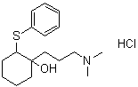 1-(3-Dimethylaminopropyl)-2-(phenylthio)cyclohexanol hydrochloride molecular structure (CAS 37457-09-3)