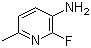 2-氟-3-氨基-6-甲基吡啶分子结构 (CAS 374633-34-8)