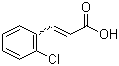 structure of CAS# 3752-25-8, 2-Chlorocinnamic acid;3-(2-Chlorophenyl)propenoic acid; o-Chlorocinnamic acid