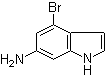 4-Bromo-1H-indol-6-amine molecular structure (CAS 375369-03-2)