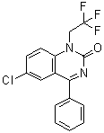 structure of CAS# 37554-40-8, Fluquazone;6-Chloro-4-phenyl-1-(2,2,2-trifluoroethyl)-2(1H)-quinazolinone; EN 970