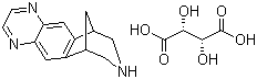 Varenicline tartrate molecular structure (CAS 375815-87-5)