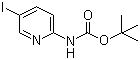 structure of CAS# 375853-79-5, tert-Butyl 5-iodopyridin-2-ylcarbamate;2-(Boc-amino)-5-iodopyridine; (5-Iodo-pyridin-2-yl)carbamic acid tert-butyl ester