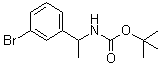 structure of CAS# 375853-98-8, tert-Butyl [1-(3-bromophenyl)ethyl]carbamate