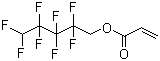 structure of CAS# 376-84-1, 2,2,3,3,4,4,5,5-Octafluoropentyl acrylate;1H,1H,5H-Octafluoropentyl acrylate