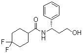 4,4-Difluoro-N-((1S)-3-hydroxy-1-phenylpropyl)cyclohexanecarboxamide molecular structure (CAS 376348-77-5)