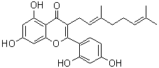 5,7,2',4'-Tetrahydroxy-3-geranylflavone molecular structure (CAS 376361-87-4)
