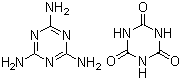 Melamine cyanurate molecular structure (CAS 37640-57-6)
