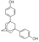 structure of CAS# 37677-93-3, 1,3-Bis(4-hydroxyphenyl)adamantane;1,3-Bis(p-hydroxyphenyl)adamantane; 4,4'-(1,3-Adamantanediyl)bisphenol; Adamantate