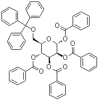 6-O-(三苯基甲基)-alpha-D-吡喃甘露糖四苯甲酸酯分子结构 (CAS 377074-45-8)