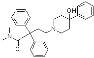 4-羟基-N,N-二甲基-alpha,alpha,4-三苯基-1-哌啶丁酰胺分子结构 (CAS 37743-41-2)