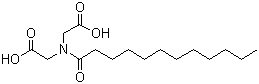 月桂酰基二乙酸基胺分子结构 (CAS 3775-51-7)