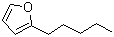 structure of CAS# 3777-69-3, 2-Pentylfuran;2-Amylfuran; 2-Pentyl furan