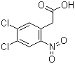 structure of CAS# 37777-90-5, 2-(4,5-Dichloro-2-nitrophenyl)acetic acid
