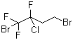 structure of CAS# 378-13-2, 2-Chloro-1,4-dibromo-1,1,2-trifluorobutane