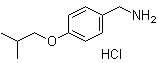 4-(2-Methylpropoxy)benzenemethanamine hydrochloride molecular structure (CAS 37806-44-3)