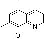 5,7-Dimethyl-8-hydroxyquinoline molecular structure (CAS 37873-29-3)