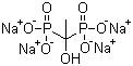 (1-Hydroxyethylidene)bis-phosphonic acid tetrasodium salt molecular structure (CAS 3794-83-0)