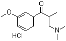 3-(二甲基氨基)-1-(3-甲氧基苯基)-2-甲基-1-丙酮盐酸盐分子结构 (CAS 37951-53-4)