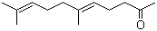 结构式 CAS# 3796-70-1, 香叶基丙酮; (E)-2,6-二甲基-2,6-十一碳二烯-10-酮