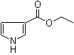 structure of CAS# 37964-17-3, 1H-Pyrrole-3-carboxylic acid ethyl ester;3-Carbethoxypyrrole; Ethyl pyrrole-3-carboxylate