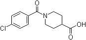 1-(4-Chlorobenzoyl)-4-piperidinecarboxylic acid molecular structure (CAS 379724-54-6)
