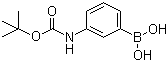 structure of CAS# 380430-68-2, 3-Boc-aminophenylboronic acid;3-(Boc-amino)benzeneboronic acid; 3-(N-Boc-Amino)phenylboronic acid; 3-(tert-Butoxycarbonylamino)phenylboronic acid