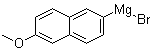(6-Methoxy-2-naphthyl)magnesium bromide molecular structure (CAS 38046-82-1)