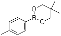 4-Methylbenzeneboronic acid neopentyl glycol ester molecular structure (CAS 380481-66-3)