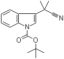 3-(1-Cyano-1-methylethyl)-1H-indole-1-carboxylic acid tert-butyl ester molecular structure (CAS 380626-46-0)