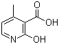 2-羟基-4-甲基烟酸分子结构 (CAS 38076-81-2)