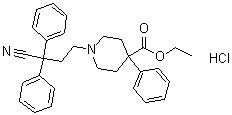 结构式 CAS# 3810-80-8, 地芬诺酯盐酸盐