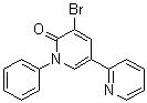 3-Bromo-5-(2-pyridyl)-1-phenyl-1,2-dihydropyridin-2-one molecular structure (CAS 381248-06-2)