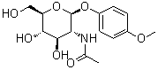 4-Methoxyphenyl 2-(acetylamino)-2-deoxy-beta-D-glucopyranoside molecular structure (CAS 38229-78-6)