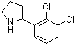 2-(2,3-二氯苯基)吡咯烷分子结构 (CAS 383127-30-8)