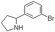 结构式 CAS# 383127-79-5, 2-(3-溴苯基)吡咯烷