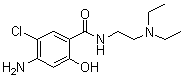 2-Hydroxy-4-amino-5-chloro-N,N-diethylaminoethylbenzamide molecular structure (CAS 38339-95-6)