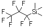 Trimethyl(heptafluoropropyl)silane molecular structure (CAS 3834-42-2)