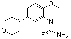 N-[2-Methoxy-5-(4-morpholinyl)phenyl]thiourea molecular structure (CAS 383870-59-5)
