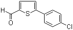 structure of CAS# 38401-71-7, 5-(4-Chlorophenyl)-2-thiophenecarbaldehyde;5-(4-Chlorophenyl)thiophene-2-carbaldehyde; 5-(4-Chlorophenyl)thiophene-2-carboxaldehyde