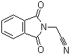structure of CAS# 3842-20-4, N-(Cyanomethyl)phthalimide;2-(1,3-Dioxo-2,3-dihydro-1H-isoindol-2-yl)acetonitrile