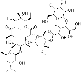 乳糖酸红霉素分子结构 (CAS 3847-29-8)