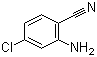 structure of CAS# 38487-86-4, 2-Amino-4-chlorobenzonitrile;4-Chloroanthranilonitrile; 5-Chloro-2-cyanoaniline