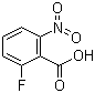 2-氟-6-硝基苯甲酸分子结构 (CAS 385-02-4)