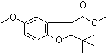 2-(tert-Butyl)-5-methoxy-3-benzofurancarboxylic acid methyl ester molecular structure (CAS 385419-83-0)